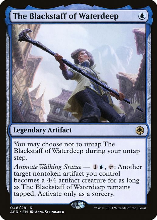 The Blackstaff of Waterdeep in the group Magic the Gathering / Types / Artifacts / Legendary Artifact at Proxyprinters.com (87940)