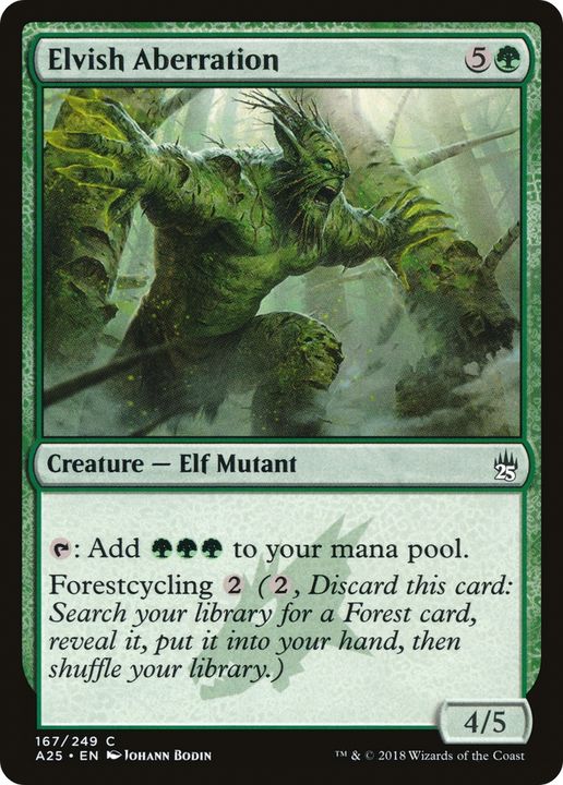 Elvish Aberration in the group Magic the Gathering / Types / Colors / Green at Proxyprinters.com (87959)