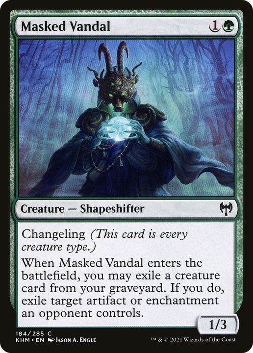 Masked Vandal in the group Magic the Gathering / Types / Colors / Green at Proxyprinters.com (87964)