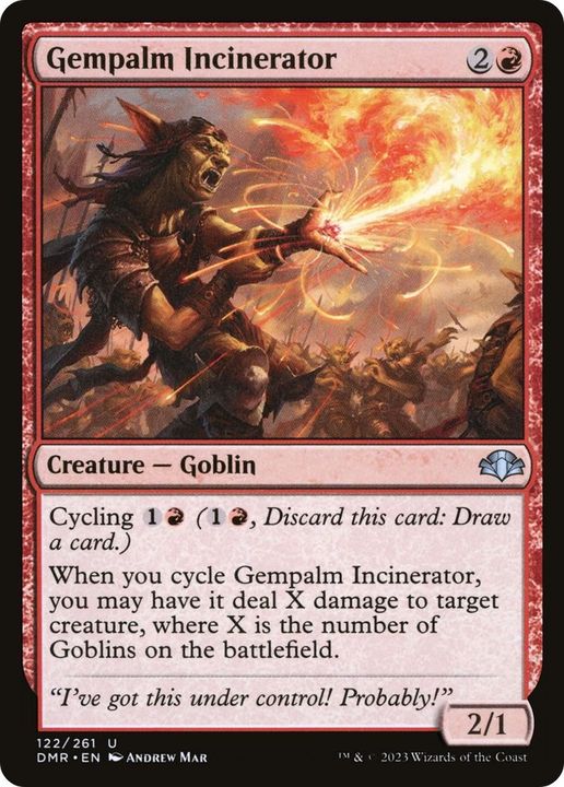 Gempalm Incinerator in the group Magic the Gathering / Types / Creatures / Goblin at Proxyprinters.com (8799)