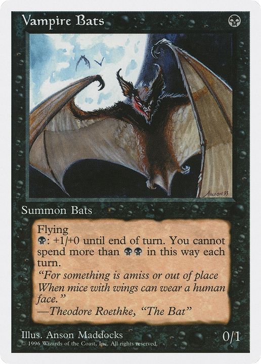 Vampire Bats in the group Magic the Gathering / Types / Colors / Black at Proxyprinters.com (87991)