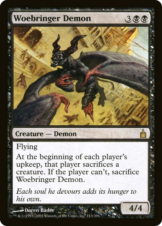 Woebringer Demon in the group Magic the Gathering / Types / Colors / Black at Proxyprinters.com (88017)