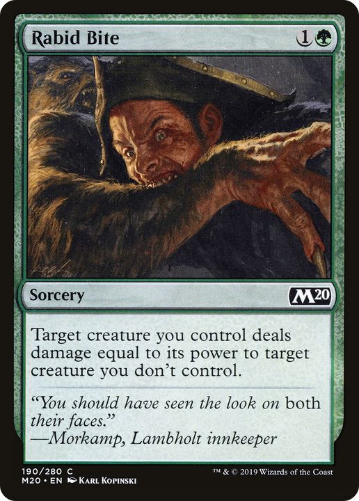 Rabid Bite in the group Magic the Gathering / Types / Colors / Green at Proxyprinters.com (88042)