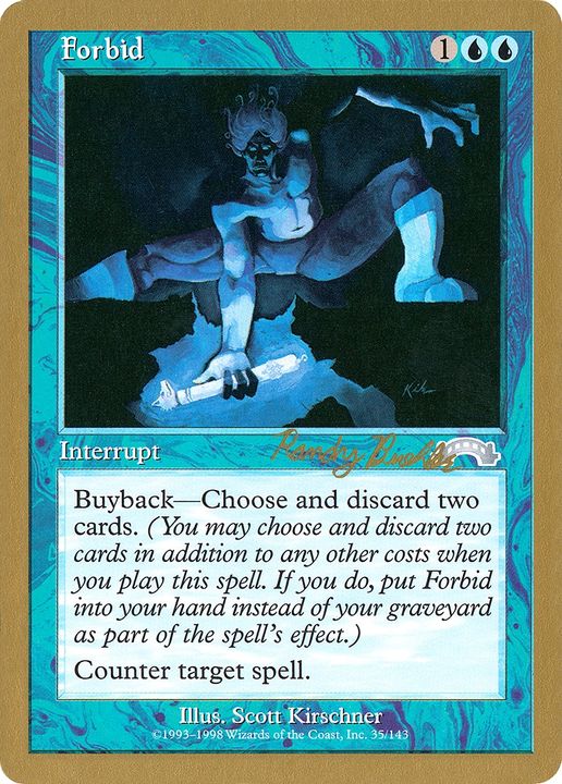 Forbid in the group Magic the Gathering / Sets / World Championship Decks 1998 at Proxyprinters.com (88044)