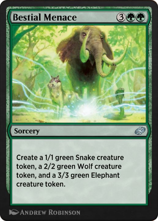 Bestial Menace in the group Magic the Gathering / Types / Colors / Green at Proxyprinters.com (88049)