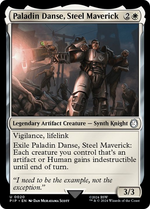 Paladin Danse, Steel Maverick in the group Magic the Gathering / Sets / Fallout at Proxyprinters.com (88061)