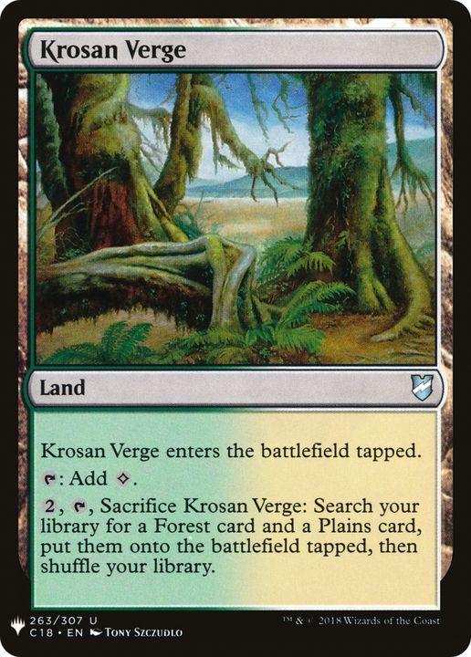 Krosan Verge in the group Magic the Gathering / Types / Colors / Colorless at Proxyprinters.com (88138)