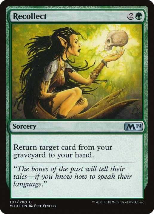 Recollect in the group Magic the Gathering / Types / Colors / Green at Proxyprinters.com (88147)