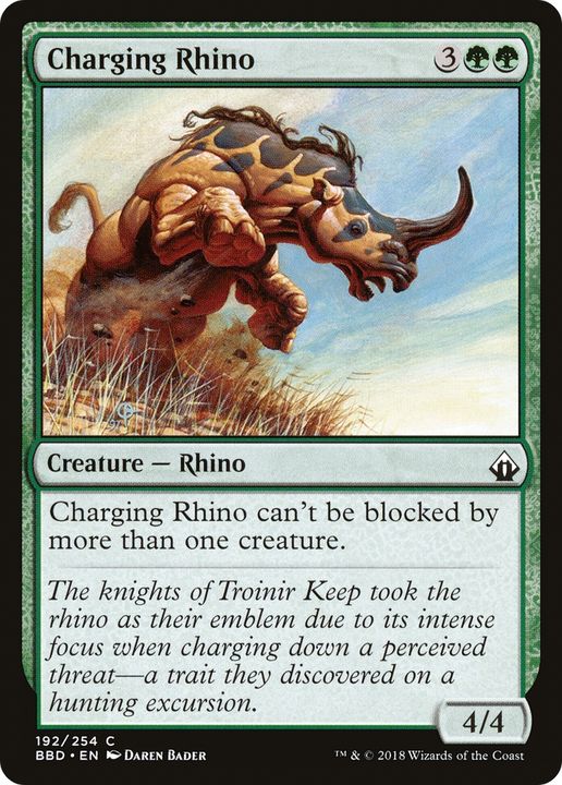 Charging Rhino in the group Magic the Gathering / Sets / Battlebond Promos at Proxyprinters.com (88148)