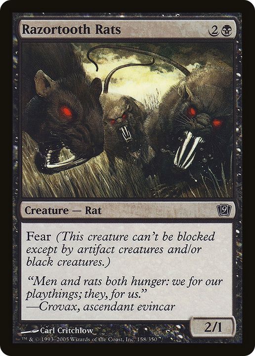 Razortooth Rats in the group Magic the Gathering / Sets / Ninth Edition at Proxyprinters.com (88150)