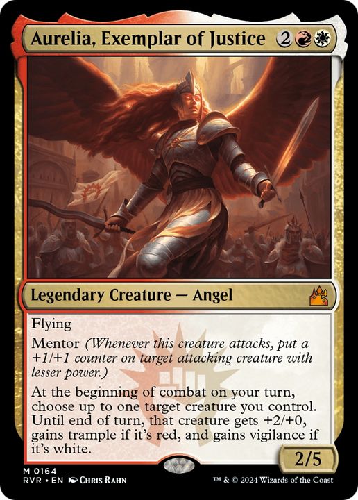 Aurelia, Exemplar of Justice in the group Magic the Gathering / Types / Colors / Multicolors / R, W at Proxyprinters.com (88152)