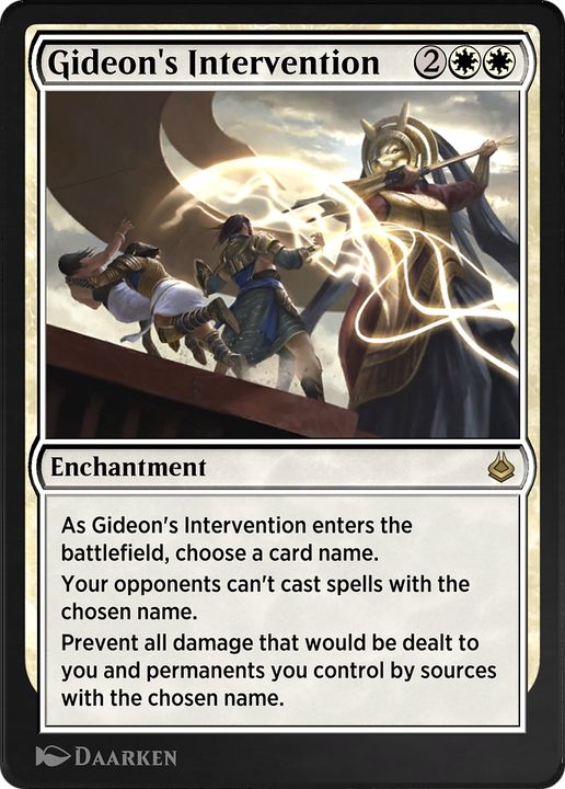 Gideon's Intervention in the group Magic the Gathering / Sets / Amonkhet Remastered at Proxyprinters.com (88183)