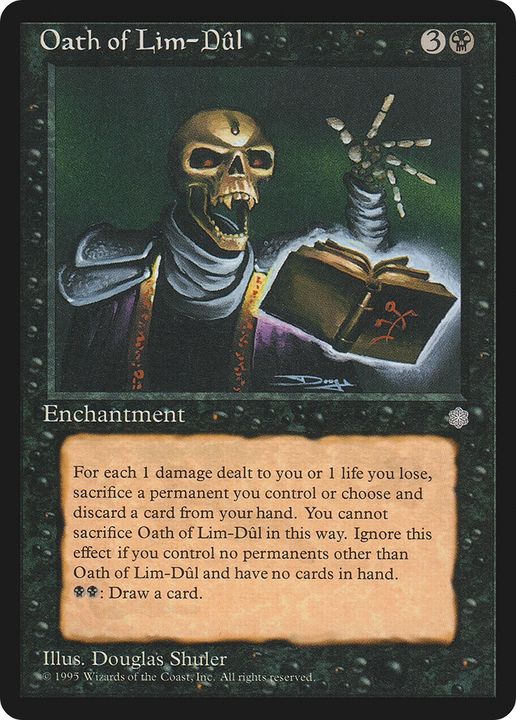 Oath of Lim-Dûl in the group Magic the Gathering / Types / Enchantment / Enchantment at Proxyprinters.com (88238)