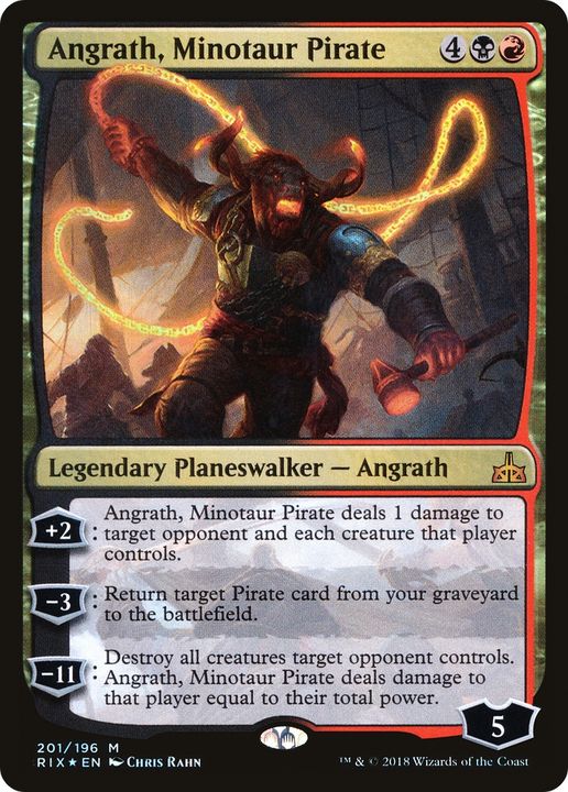 Angrath, Minotaur Pirate in the group Magic the Gathering / Types / Colors / Multicolors / B, R at Proxyprinters.com (88243)