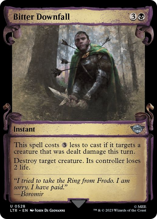 Bitter Downfall in the group Magic the Gathering / Types / Colors / Black at Proxyprinters.com (88269)