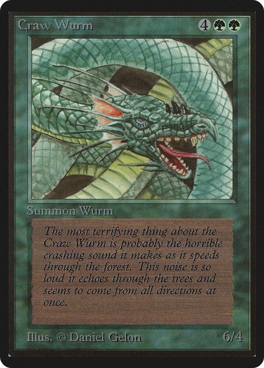 Craw Wurm in the group Magic the Gathering / Sets / Limited Edition Beta at Proxyprinters.com (8827)