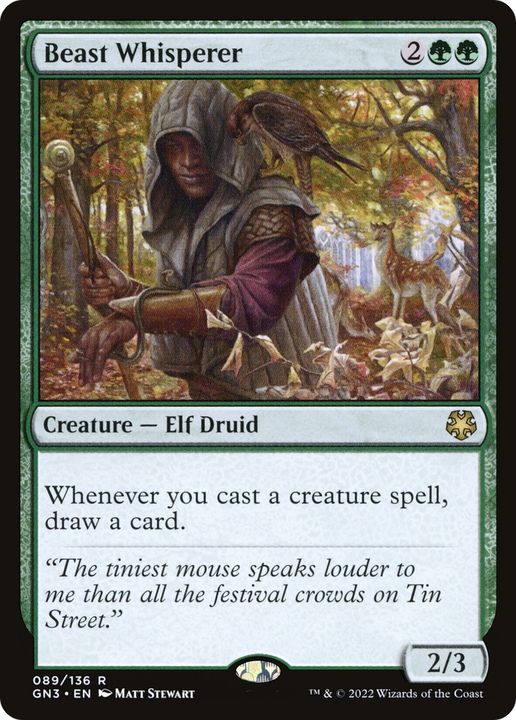 Beast Whisperer in the group Magic the Gathering / Types / Colors / Green at Proxyprinters.com (88298)