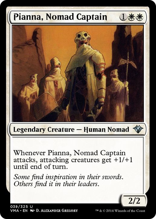 Pianna, Nomad Captain in the group Magic the Gathering / Types / Colors / White at Proxyprinters.com (88320)