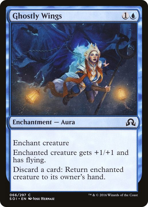 Ghostly Wings in the group Magic the Gathering / Types / Colors / Blue at Proxyprinters.com (88332)