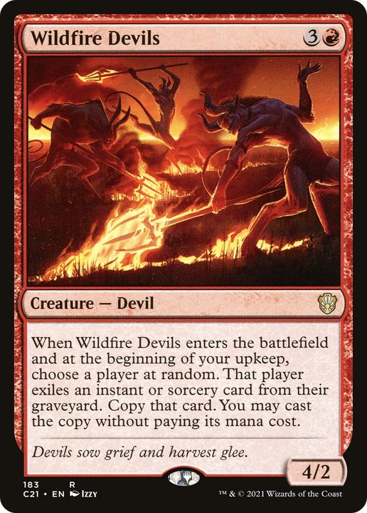 Wildfire Devils in the group Magic the Gathering / Types / Colors / Red at Proxyprinters.com (88472)