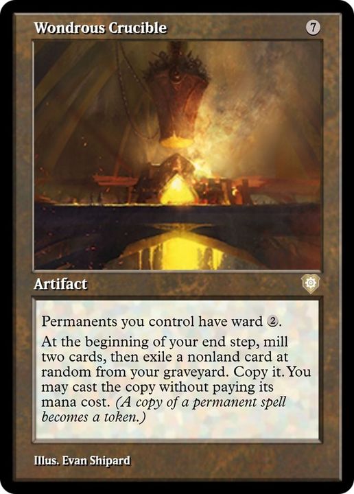 Wondrous Crucible in the group Magic the Gathering / Types / Artifacts / Artifact at Proxyprinters.com (8851)