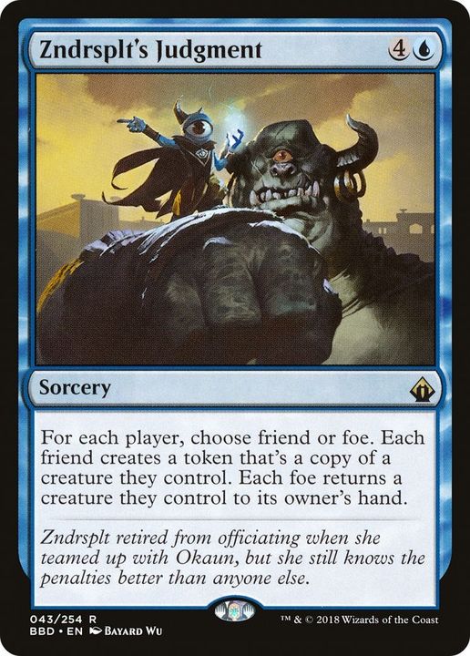 Zndrsplt's Judgment in the group Magic the Gathering / Types / Colors / Blue at Proxyprinters.com (8852)