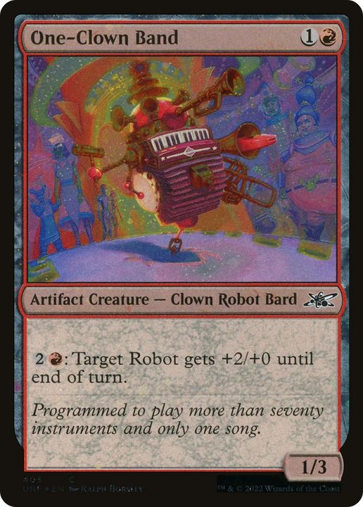 One-Clown Band in the group Magic the Gathering / Sets / Unfinity Sticker Sheets at Proxyprinters.com (88535)