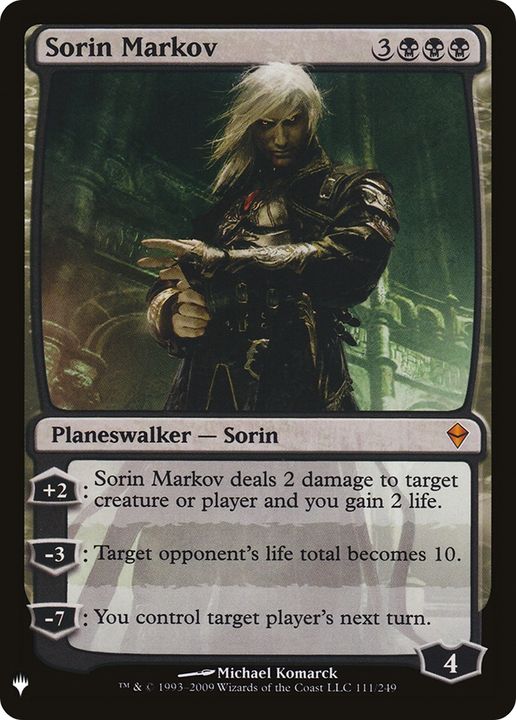 Sorin Markov in the group Magic the Gathering / Types / Colors / Black at Proxyprinters.com (88551)