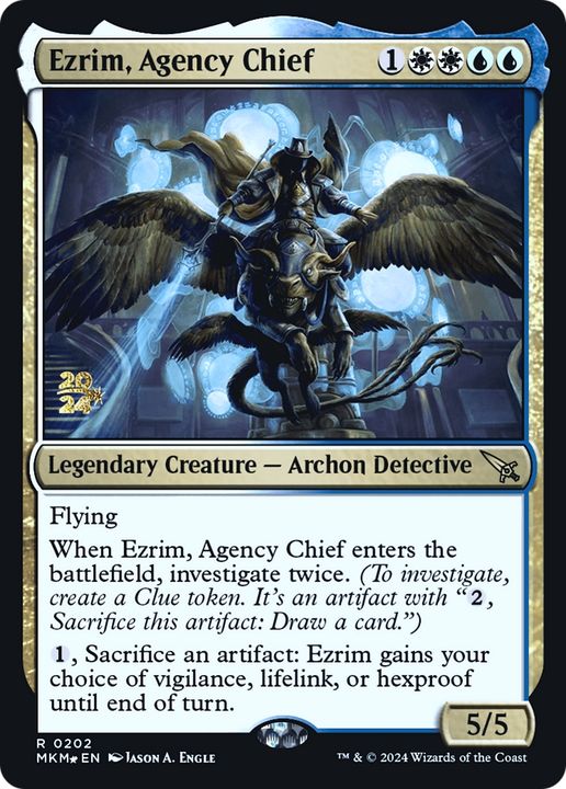 Ezrim, Agency Chief in the group Magic the Gathering / Types / Colors / Multicolors / U, W at Proxyprinters.com (88566)