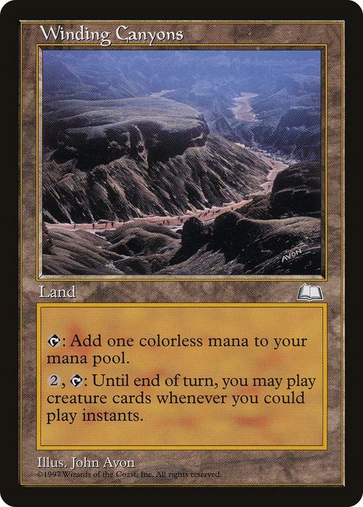 Winding Canyons in the group Magic the Gathering / Types / Colors / Colorless at Proxyprinters.com (88588)