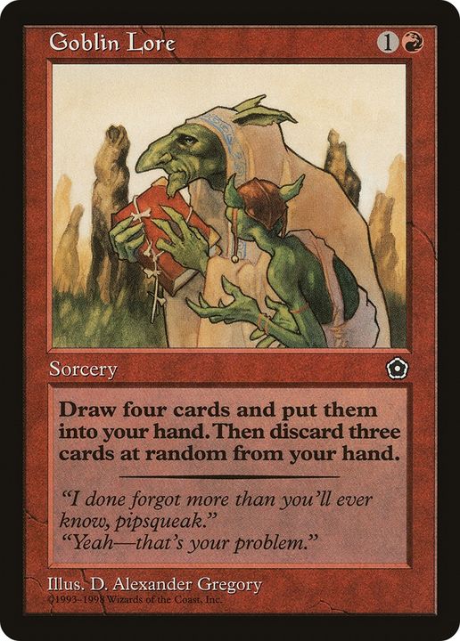 Goblin Lore in the group Magic the Gathering / Types / Colors / Red at Proxyprinters.com (88599)