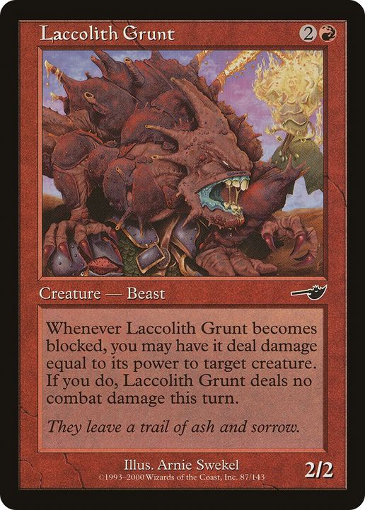 Laccolith Grunt in the group Magic the Gathering / Sets / Nemesis at Proxyprinters.com (88630)