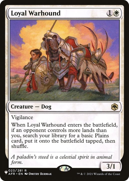 Loyal Warhound in the group Advanced search at Proxyprinters.com (88632)