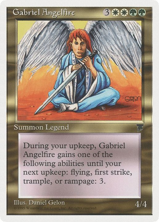 Gabriel Angelfire in the group Magic the Gathering / Types / Colors / Multicolors / G, W at Proxyprinters.com (88671)