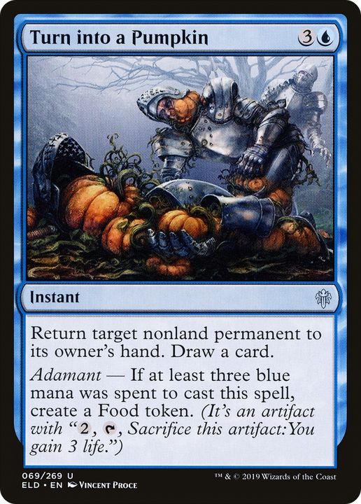 Turn into a Pumpkin in the group Magic the Gathering / Types / Colors / Blue at Proxyprinters.com (88673)