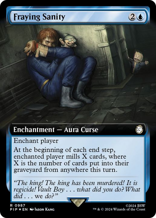 Fraying Sanity in the group Magic the Gathering / Types / Colors / Blue at Proxyprinters.com (88674)