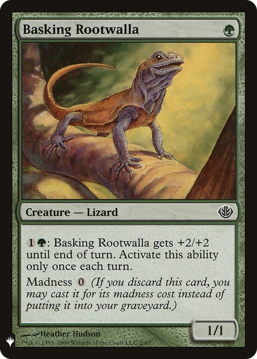 Basking Rootwalla in the group Magic the Gathering / Types / Colors / Green at Proxyprinters.com (88685)