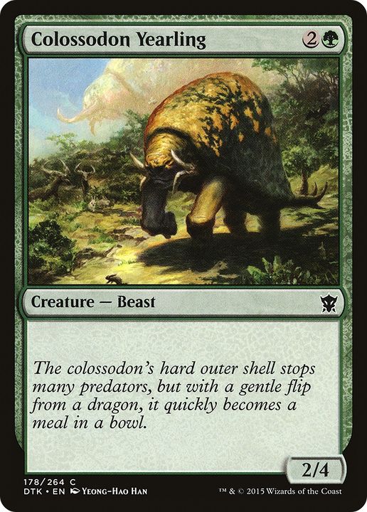 Colossodon Yearling in the group Magic the Gathering / Types / Colors / Green at Proxyprinters.com (88720)