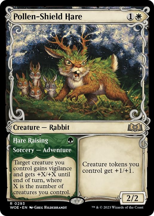 Pollen-Shield Hare // Hare Raising in the group Magic the Gathering / Types / Colors / White at Proxyprinters.com (88740)