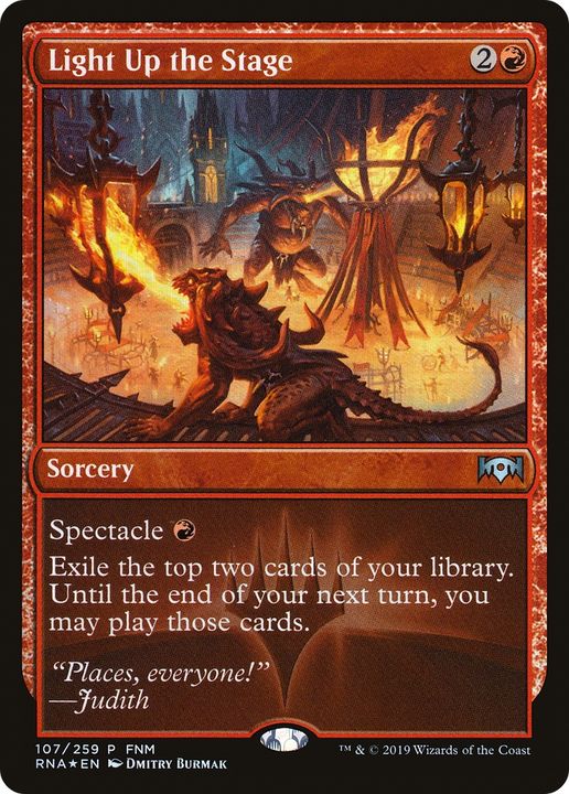 Light Up the Stage in the group Magic the Gathering / Types / Colors / Red at Proxyprinters.com (88780)