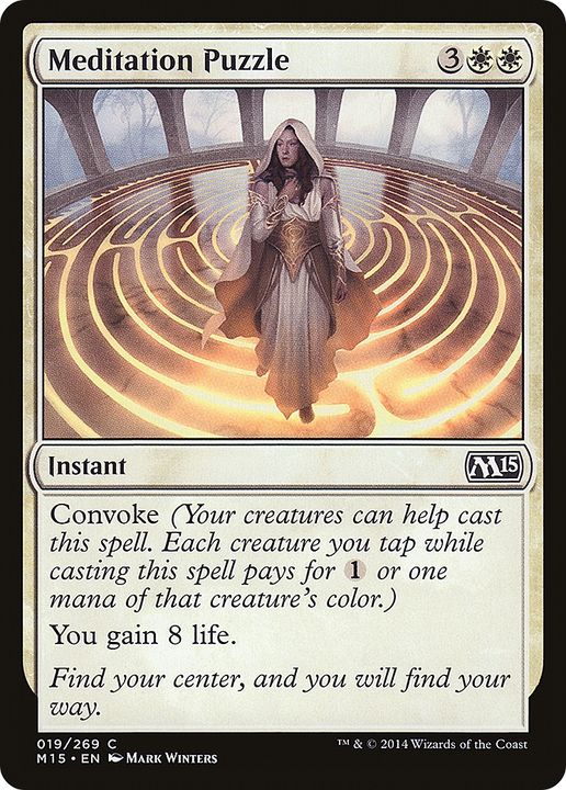 Meditation Puzzle in the group Magic the Gathering / Types / Colors / White at Proxyprinters.com (88842)