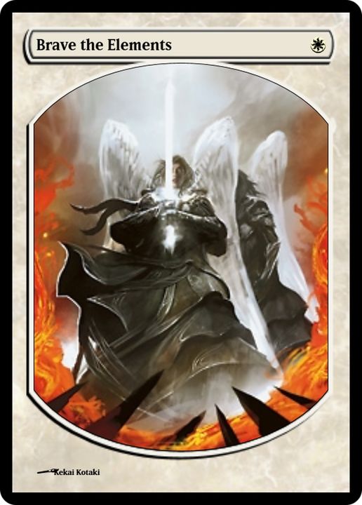 Brave the Elements in the group Magic the Gathering / Types / Colors / White at Proxyprinters.com (88869)