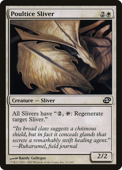 Poultice Sliver in the group Magic the Gathering / Types / Colors / White at Proxyprinters.com (88896)