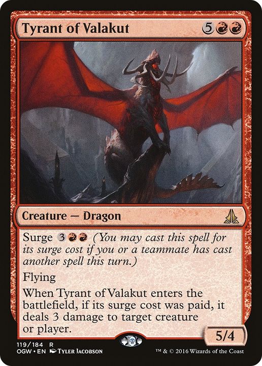 Tyrant of Valakut in the group Magic the Gathering / Types / Colors / Red at Proxyprinters.com (88997)