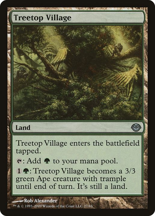 Treetop Village in the group Magic the Gathering / Sets / Duel Decks: Garruk vs. Liliana at Proxyprinters.com (89020)