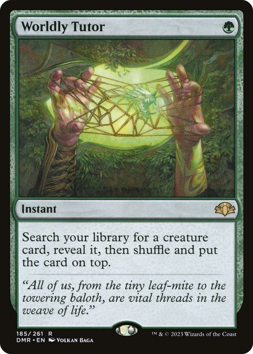 Worldly Tutor in the group Magic the Gathering / Types / Colors / Green at Proxyprinters.com (89025)