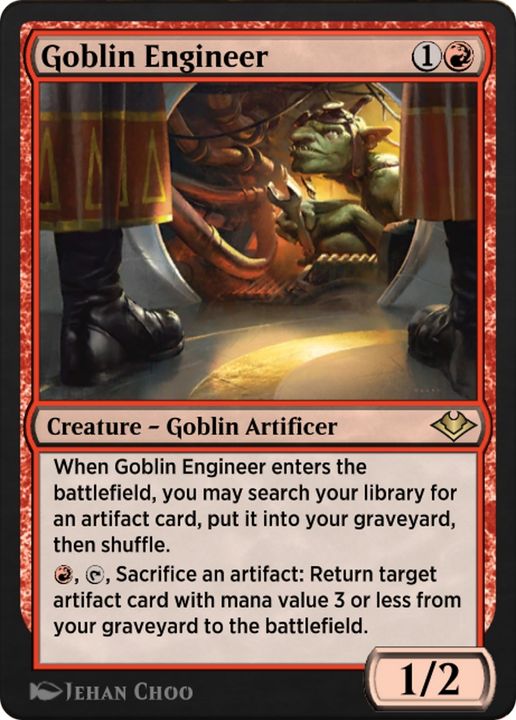 Goblin Engineer in the group Magic the Gathering / Types / Colors / Red at Proxyprinters.com (89032)