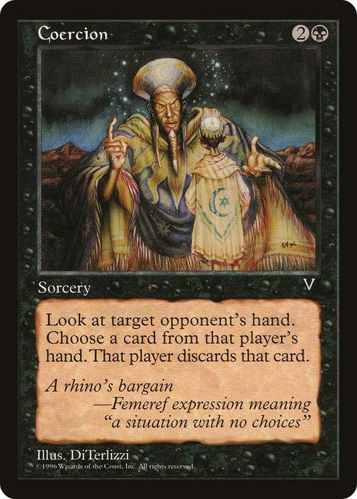 Coercion in the group Magic the Gathering / Types / Colors / Black at Proxyprinters.com (89055)