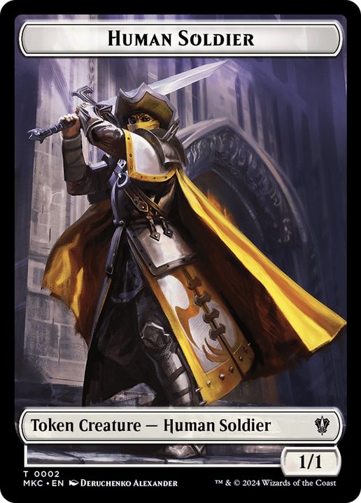 Human Soldier in the group Magic the Gathering / Types / Colors / White at Proxyprinters.com (89076)