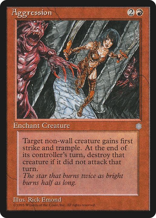 Aggression in the group Magic the Gathering / Types / Colors / Red at Proxyprinters.com (89130)